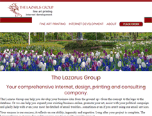 Tablet Screenshot of lazarusgroup.com